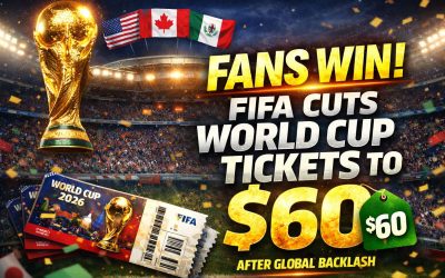 FIFA Cuts World Cup Ticket Prices to $60 After Global Backlash