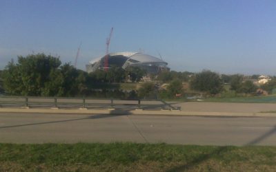 AT&T Stadium exterior in Arlington, Dallas host stadium for FIFA World Cup 2026