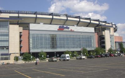 Gillette Stadium exterior near Boston, host stadium for FIFA World Cup 2026
